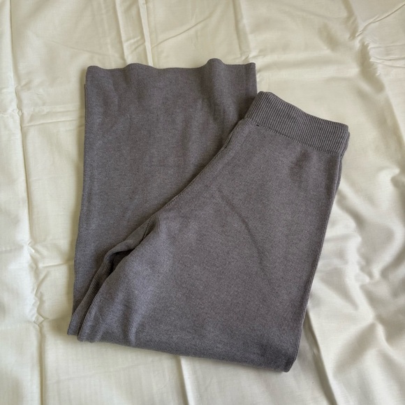 ୨୧ ･ﾟ✧ Olivaceous Wide Leg Knit High Rise Pants - Picture 5 of 6